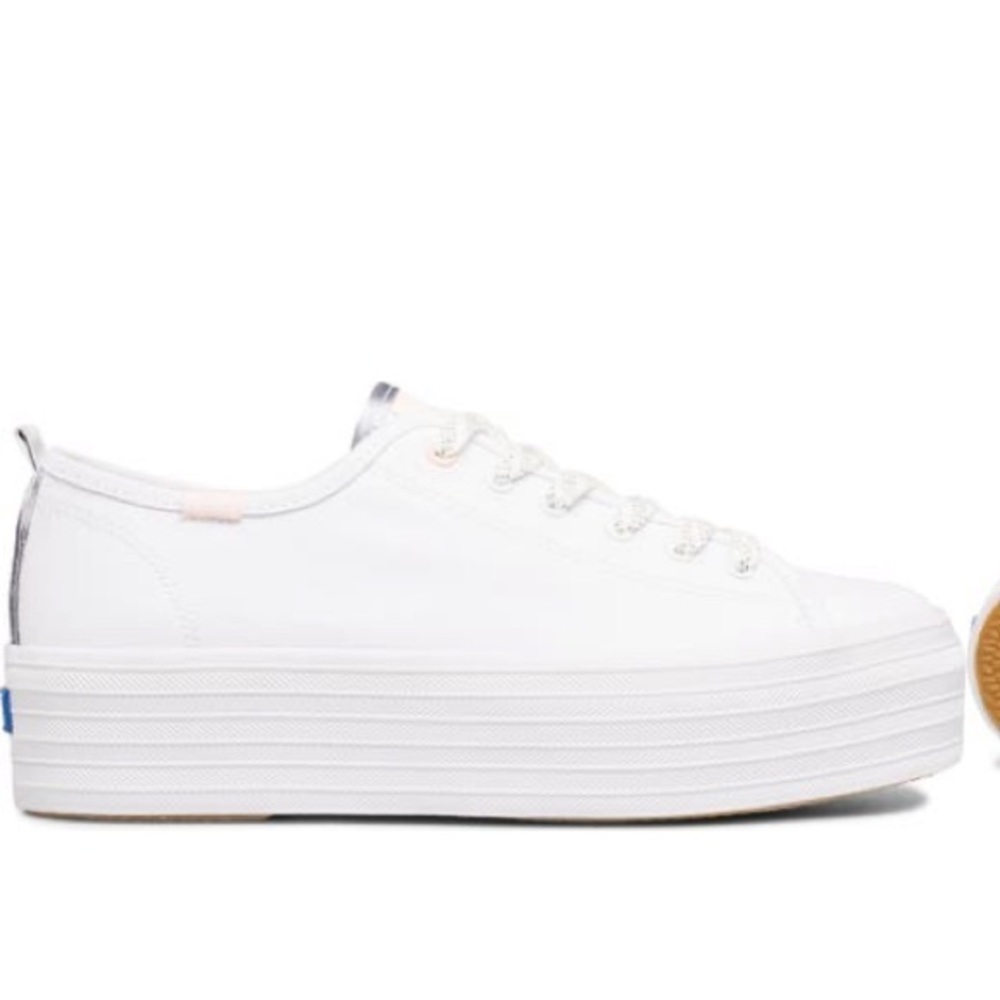 White Ked’s Tripple Up Platform Sneakers - Picture 2 of 14